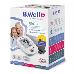 тонометр автомат b well pro-35 с адаптером плюс манжета m-l фото