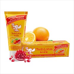 твин лотус зубная паста детская апельсин гранат 50г 3-10 лет фото