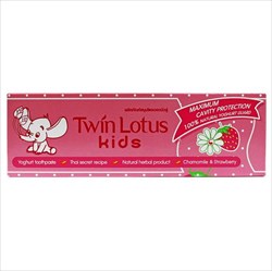 твин лотус зубная паста детская клубника и ромашка 50 г 3-10 лет фото