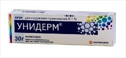 унидерм крем 0,1% 30 г фото