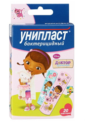 пластырь унипласт набор детский доктор плюшева n20 бактерицидный фото