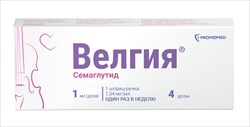 велгия р-р для п/к введ 1мг/доз шпр-ручка 3мл n1 плюс иглы n5шт фото