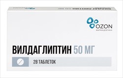вилдаглиптин таб 50мг n28 фото