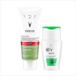 виши деркос набор шампунь-пилинг п/перхоти 200мл плюс шампунь п/перх для жирн 100мл фото