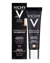 виши дермабленд 3d крем тональный 30мл тон 15 для проблемной кожи виши lab  фото