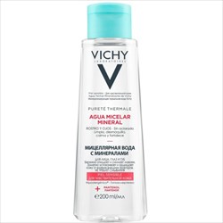 виши пюрте термаль вода мицелл 200мл для чувствит кожи с минералами фото