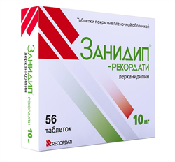 занидип-рекордати таб по 10мг n56 фото