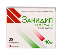 занидип-рекордати таб по 10мг n28 фото