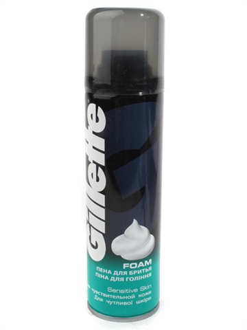 жиллет пена для бритья для чувствительной кожи 200 мл фото