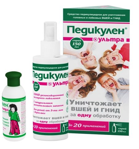 педикулен ультра спрей для волос 150мл фото