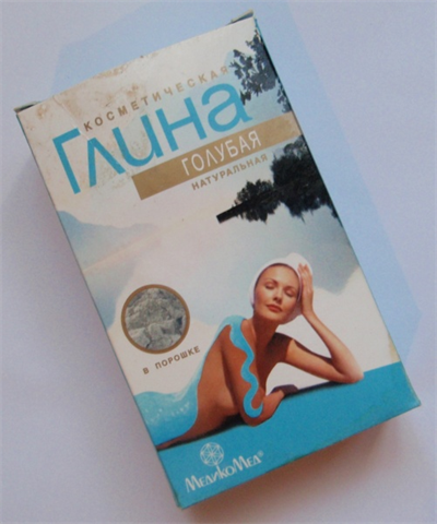 глина голубая косметическая 100 г фото