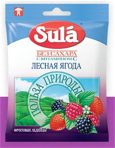 зула леденцы б/сах 60г лесная ягода фото
