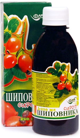 шиповник сироп 250 мл флакон стекло фото