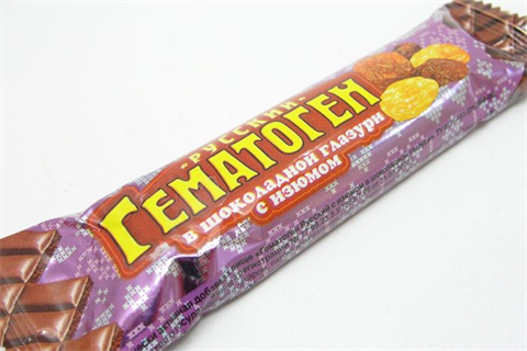 гематоген русский плитка 40г изюм в шоколаде фото