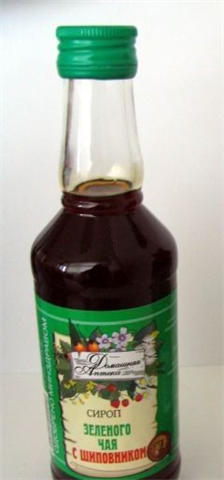 зеленый чай сироп с шиповником 250 мл фото