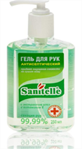 санитель гель для рук антисептический с витамином е и алоэ 250 мл фото