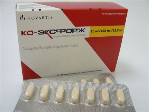 ко-эксфорж таб ппо 10мг плюс 160мг 12,5мг n28 фото