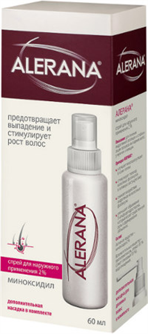 алерана спрей 2% 60 мл для наружного применения фото