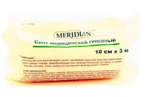 бинт гипс меридиан 10смx300см фото