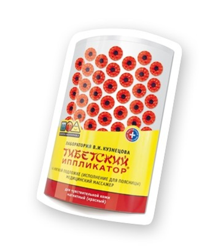 иппликатор тибетский красный валик для поясницы фото