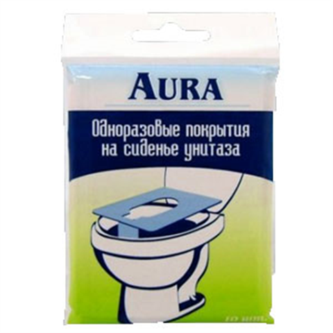 покрытие для унитаза аура n10 одноразовые фото