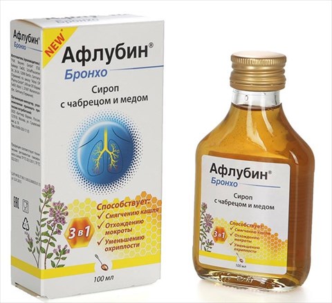 афлубин бронхо сироп с чабрецом и медом 100 мл фото