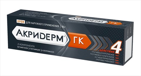 акридерм гк крем 15г фото