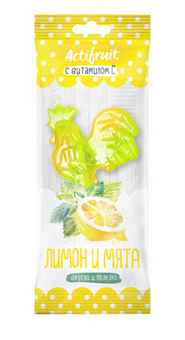 актифрут витамин с и цинк карамель леденц 17г петушок со вкусом лимона и мяты фото