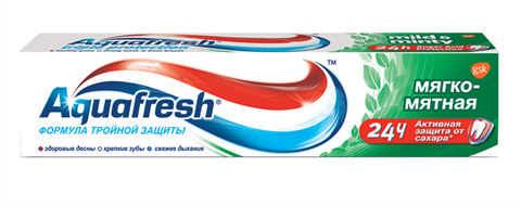 аквафреш зубная паста мягко-мятная 100 мл фото