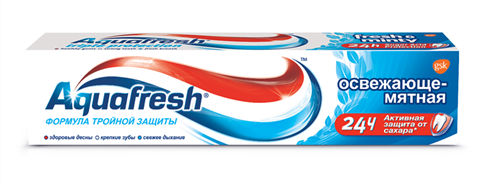 аквафреш зубная паста освежающе-мятная 100 мл фото
