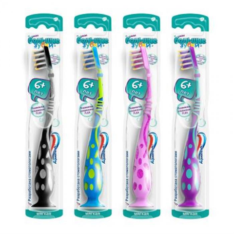 аквафреш мой большие зубки з/щетка 6-9 лет фото