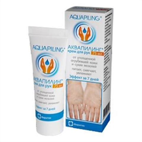 аквапилинг крем для рук 75мл от огруб кожи и сухих мозолей фото