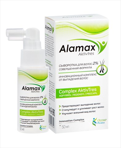 аламакс сыворотка для волос 2% совершенная формула 50мл фото