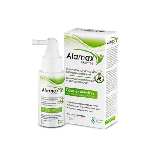 аламакс сыворотка для волос 5% совершенная формула 50мл фото