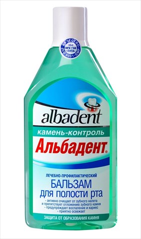 альбадент бальзам для полости рта 400мл камень-контроль фото