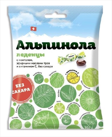 альпинола леденцы б/сах 75г стевия фото