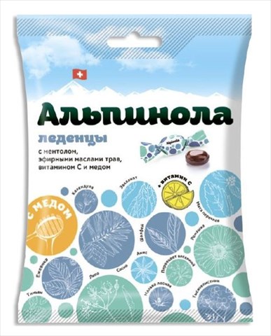 альпинола леденцы 75г мед фото
