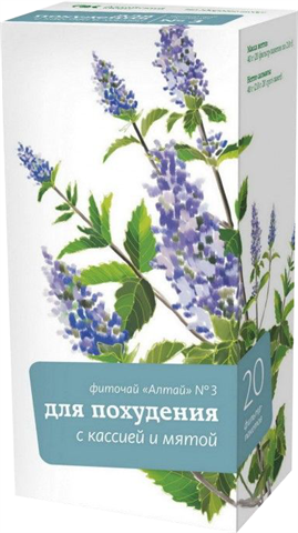 фиточай алтай n3 для похудения 2г n20 очищ с мятой фото