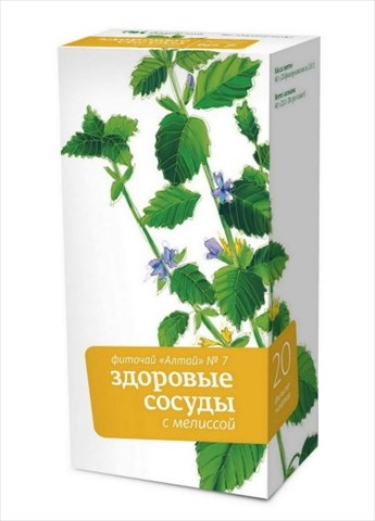 фиточай алтай n7 здоровые сосуды 2г n20 мелисса фото