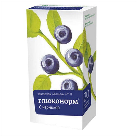 фиточай алтай n11 глюконорм 2г n20 черника фото