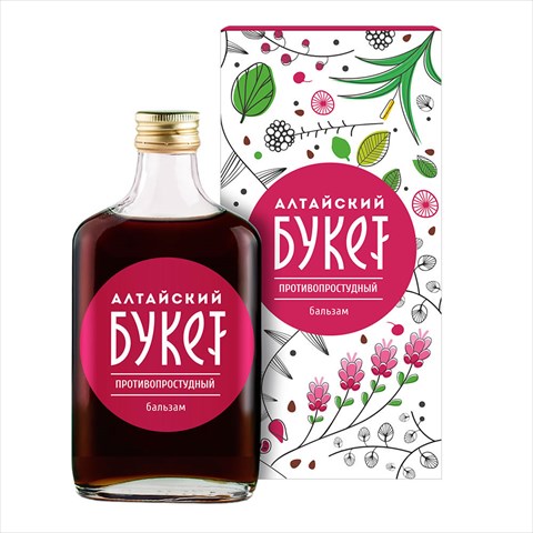 алтайский букет бальзам 250мл п/простудный фото