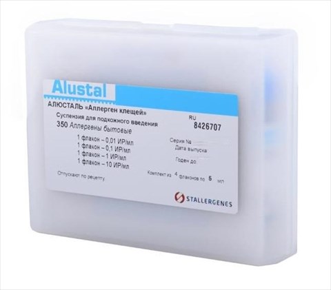 алюсталь аллерген клещей суспензия подкожная набор 5 мл n4 фл начальный курс фото