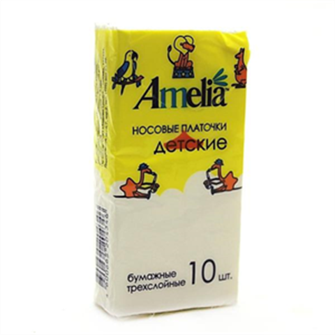 амелия платки бумажные детские n10 фото