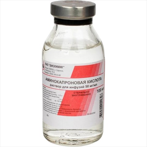 аминокапроновая к-та р-р для инф 50мг/мл 100мл фото
