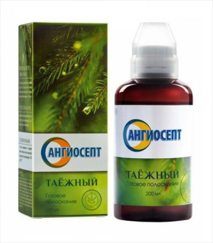 ангиосепт таежный 200 мл р-р для полоскания рта фото