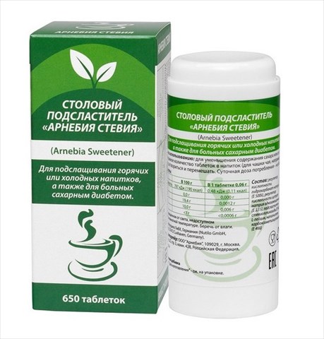 арнебия стевия таб n650 фото