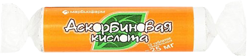 аскорбиновая к-та с сахаром таб 25мг n10 фото