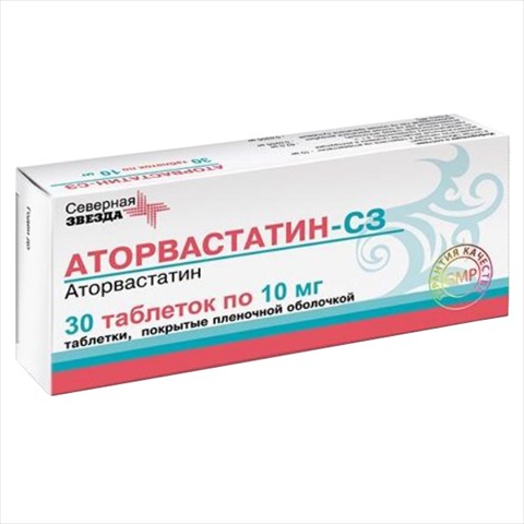 аторвастатин-сз таб ппо 10мг n30 фото