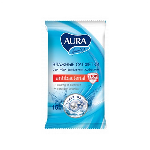 аура салфетки влаж n15 антибактер фото