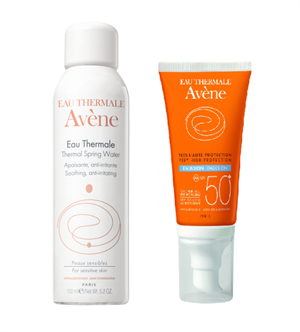 авен набор солнцезащитный эмульсия spf50 50 мл плюс термальная вода 150 мл фото